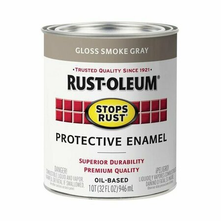 RUST-OLEUM STOPS RUST ENAM GRY 1QT 353579